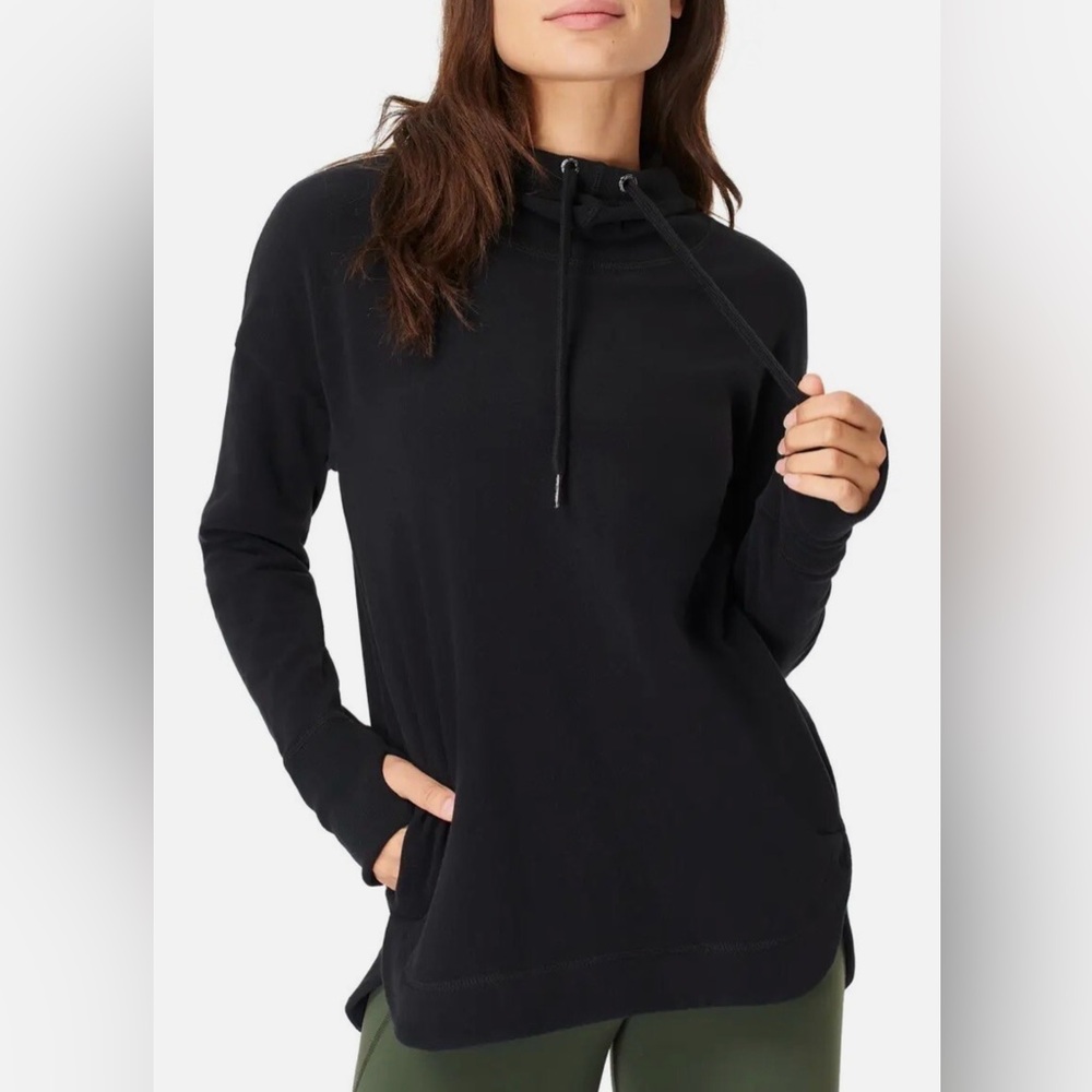 Sweaty Beaty Black Escape Luxe Fleece Hoodie Sweatshirt Size Small